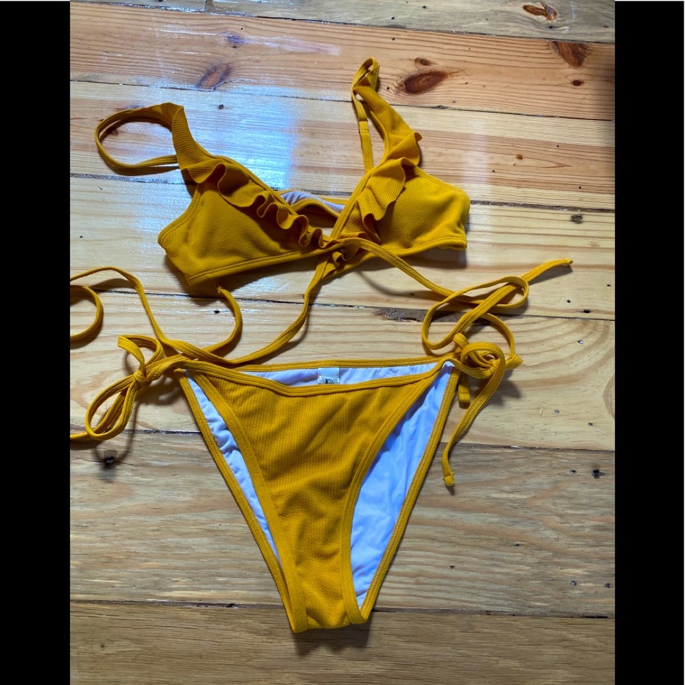 Yellow bikini